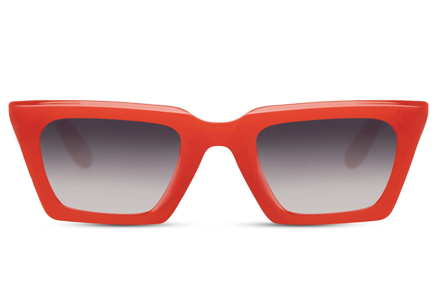 Y2K red cat eye sunglasses with sharp frame and tinted lenses, designed for bold fashion statements and standout street style