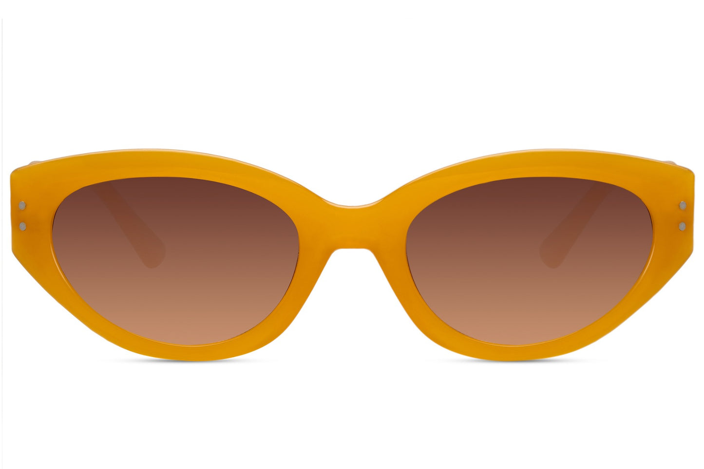 Yellow cat eye sunglasses with bold frame design for a standout fashion statement