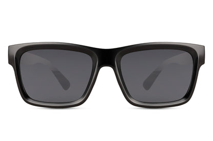 thick black frame sunglass in unisex style, great for long drives and night party looks