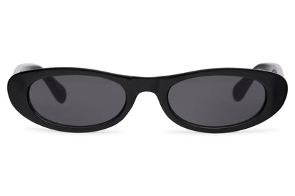 Thin frame black party sunglasses for women — Y2K streetwear and festival eyewear | Sunglass Station UK