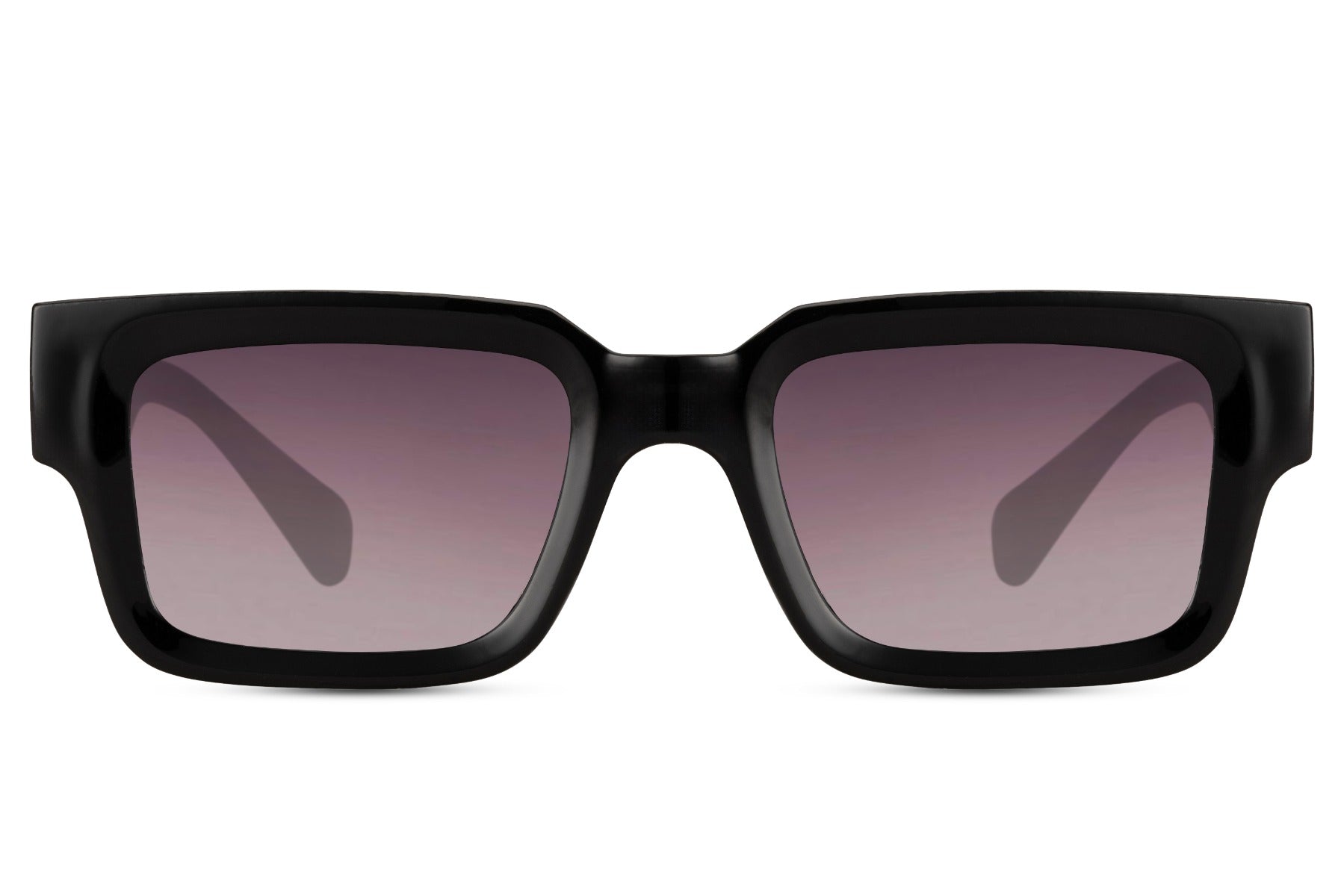 rectangular frame tinted lens sunglass with uv400 proetction