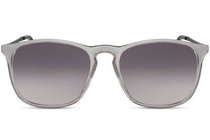 Clear frame sunglasses with gradient gray lenses unisex style for cool night look