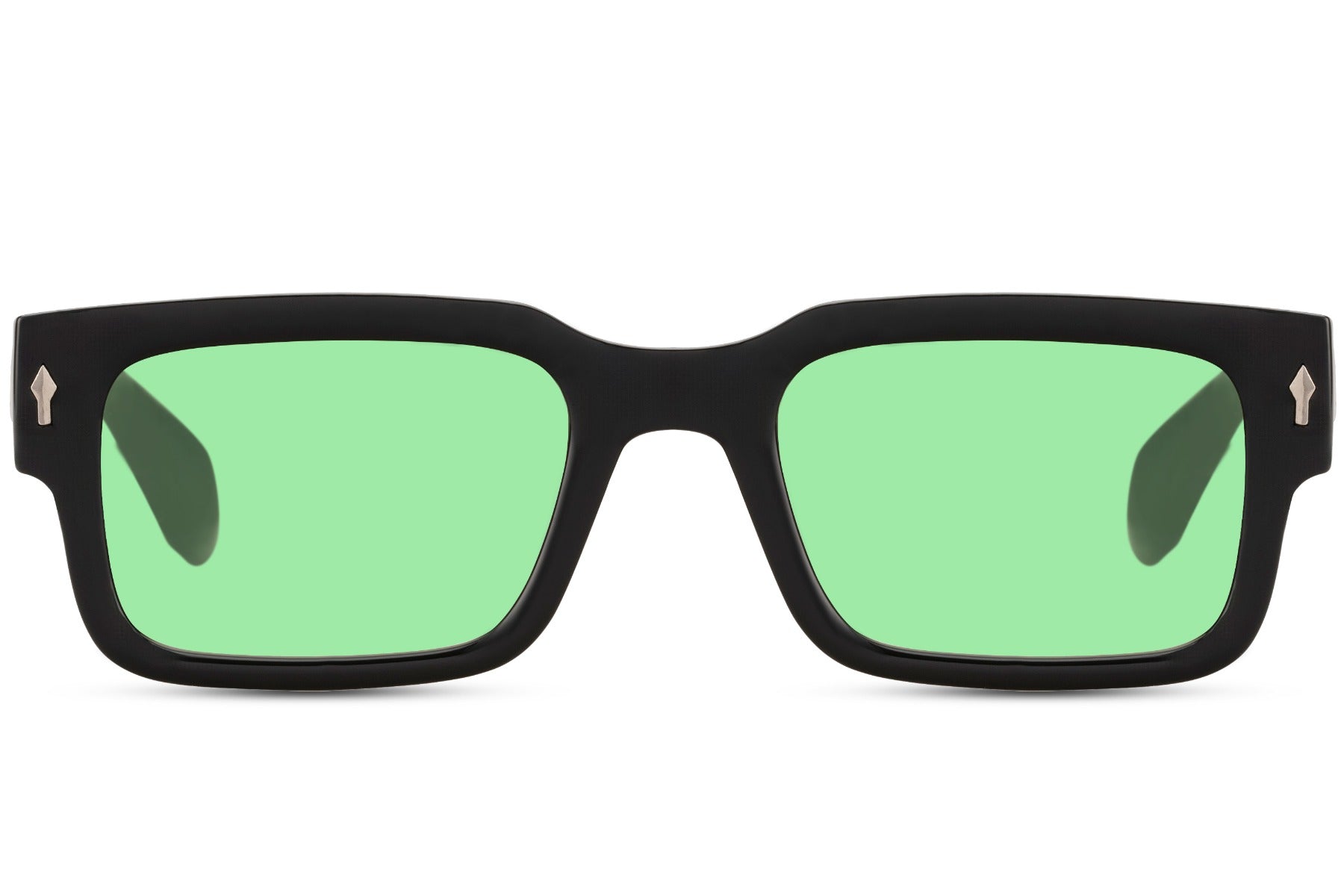 trendy wayfarer shades with green lens which provides 100% uv400 protection 