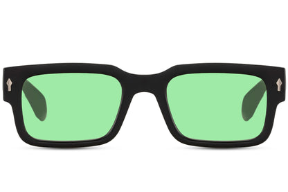 trendy wayfarer shades with green lens which provides 100% uv400 protection 