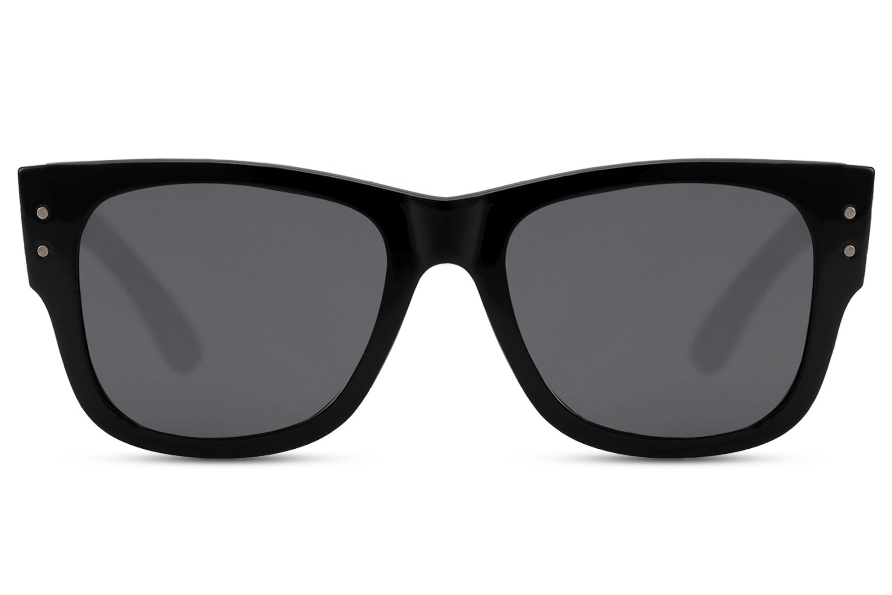 unisex style black frame shades perfect for casual date look 