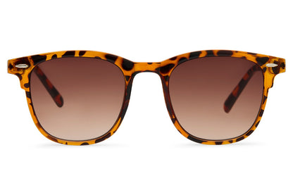 retro style unisex leopard print sunglasses