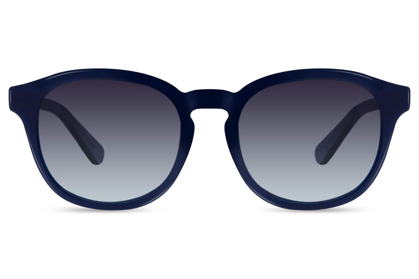 Unisex polarised round sunglasses navy blue acetate frame smoke 1.1mm TAC polarised lens 100% UV protection men women anti-glare driving outdoor summer city free UK Europe shipping Sunglass Station