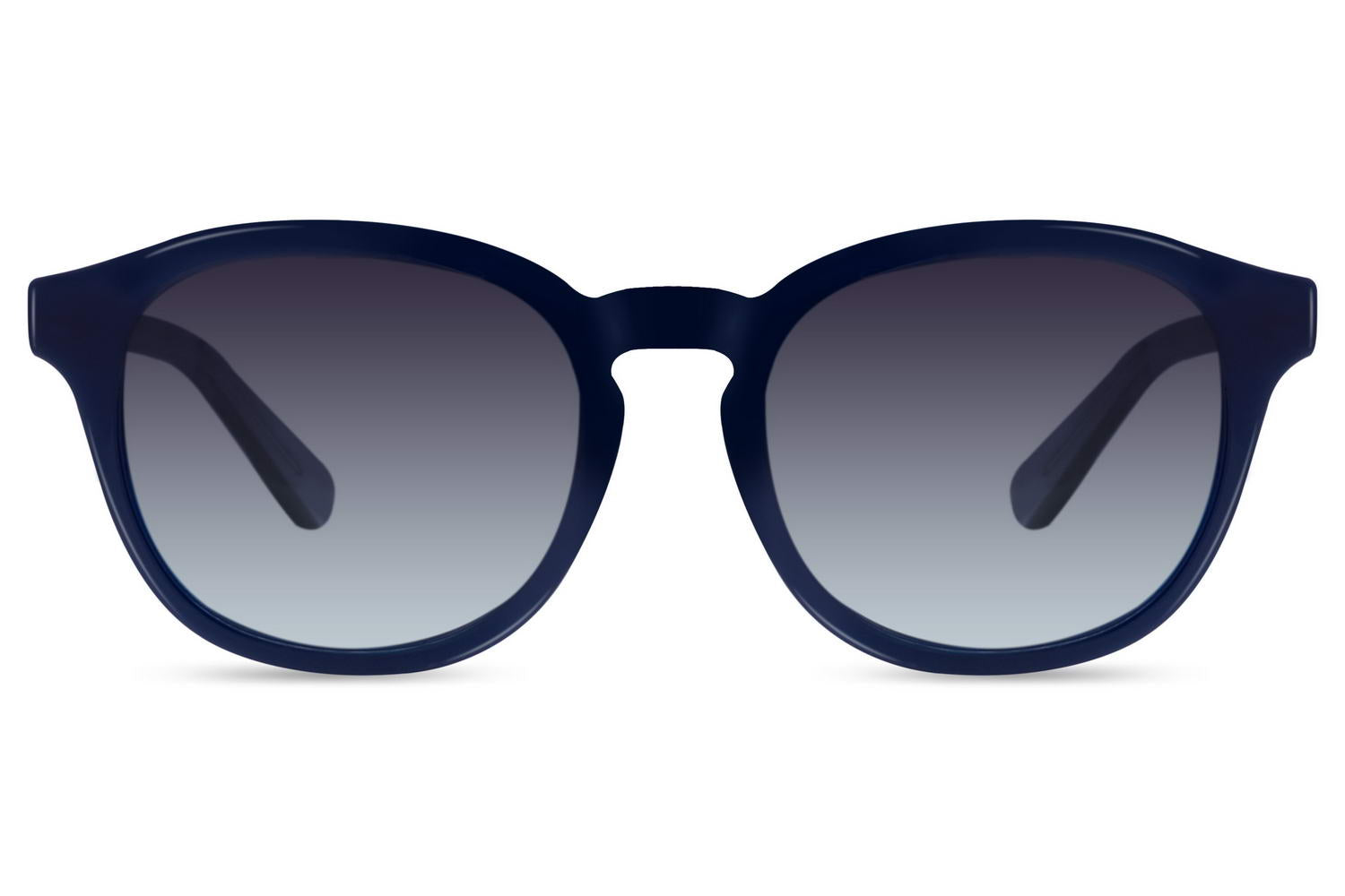 Unisex polarised round sunglasses navy blue acetate frame smoke 1.1mm TAC polarised lens 100% UV protection men women anti-glare driving outdoor summer city free UK Europe shipping Sunglass Station