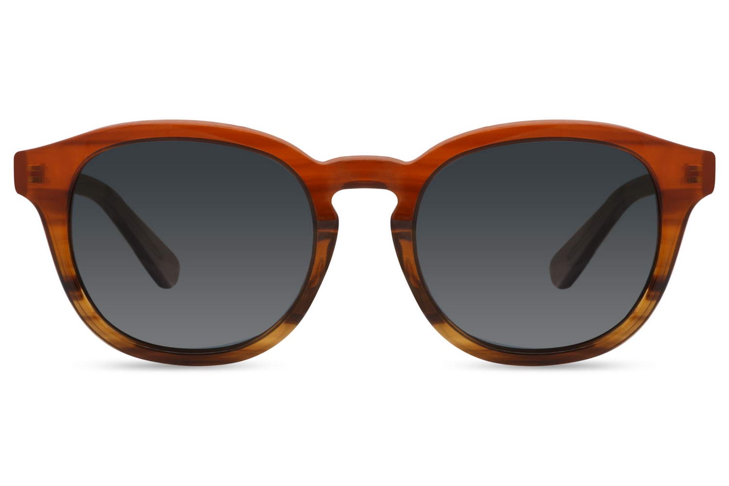 Unisex polarised round sunglasses orange rust acetate frame polarised TAC lens lightweight 100% UV protection men women bold retro anti-glare comfortable all-day summer beach festival free UK Europe shipping Sunglass Station