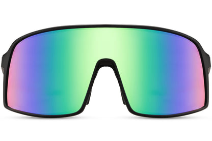 unisex shield sports sunglasses with uv400 protection