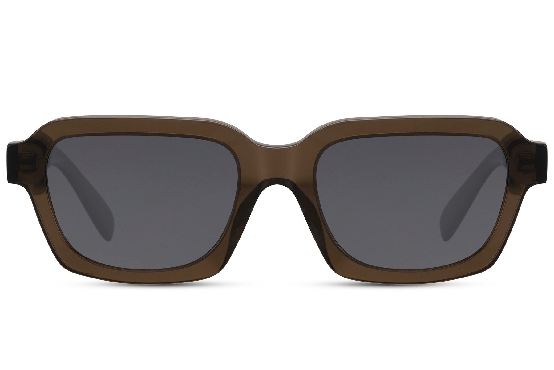 Urban polarized rectangle sunglasses for men and women with black acetate frame and black polarized 1.1mm TAC lens – sporty classy retro rectangle shades for daywear and outdoor activities, free delivery across UK and Europe from Sunglass Station