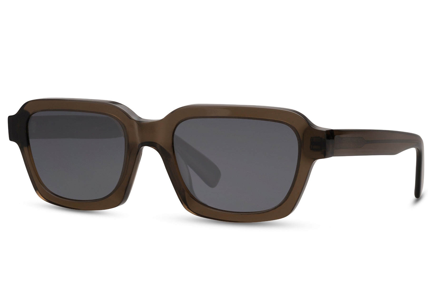 Urban polarized rectangle sunglasses for men and women with brown acetate frame and black polarized TAC lens – classic retro rectangle shades for sports, driving and everyday city wear, Sunglass Station free UK and Europe shipping