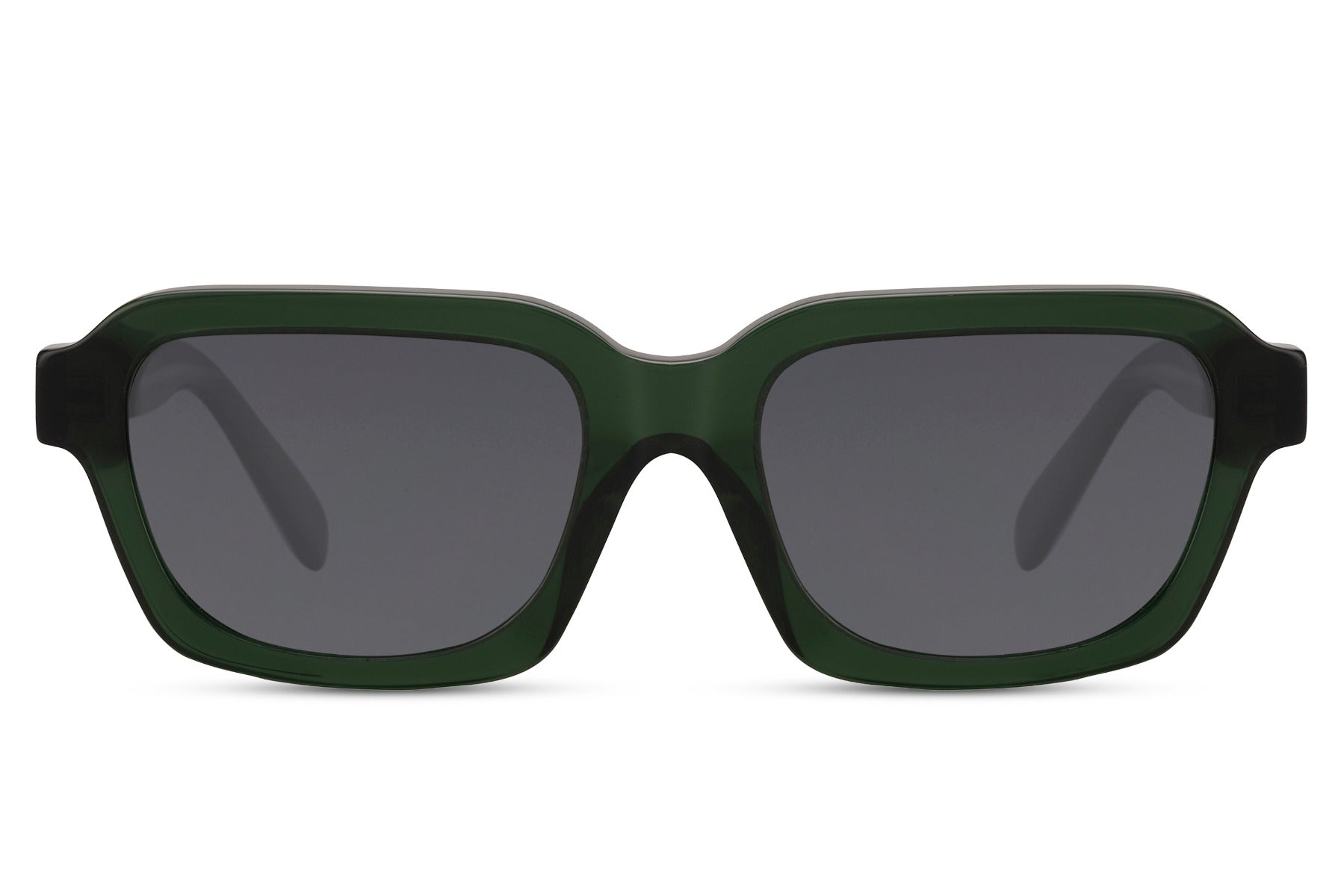 Urban polarized rectangle sunglasses for men and women with charcoal grey acetate frame and black polarized TAC lens – tough minimalist retro rectangle shades for sports and outdoor activities, free delivery across UK and Europe from Sunglass Station