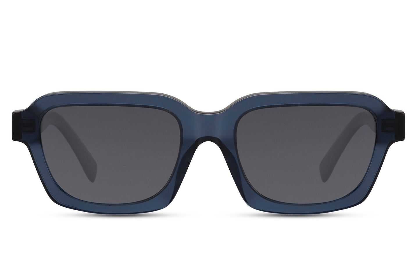 Urban polarized rectangle sunglasses for men and women with grey acetate frame and black polarized 1.1mm TAC lens – sleek sporty retro rectangle shades for driving and everyday city wear, Sunglass Station free UK and Europe delivery