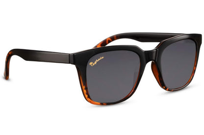 Black Animal Print Wayfarer Sunglass