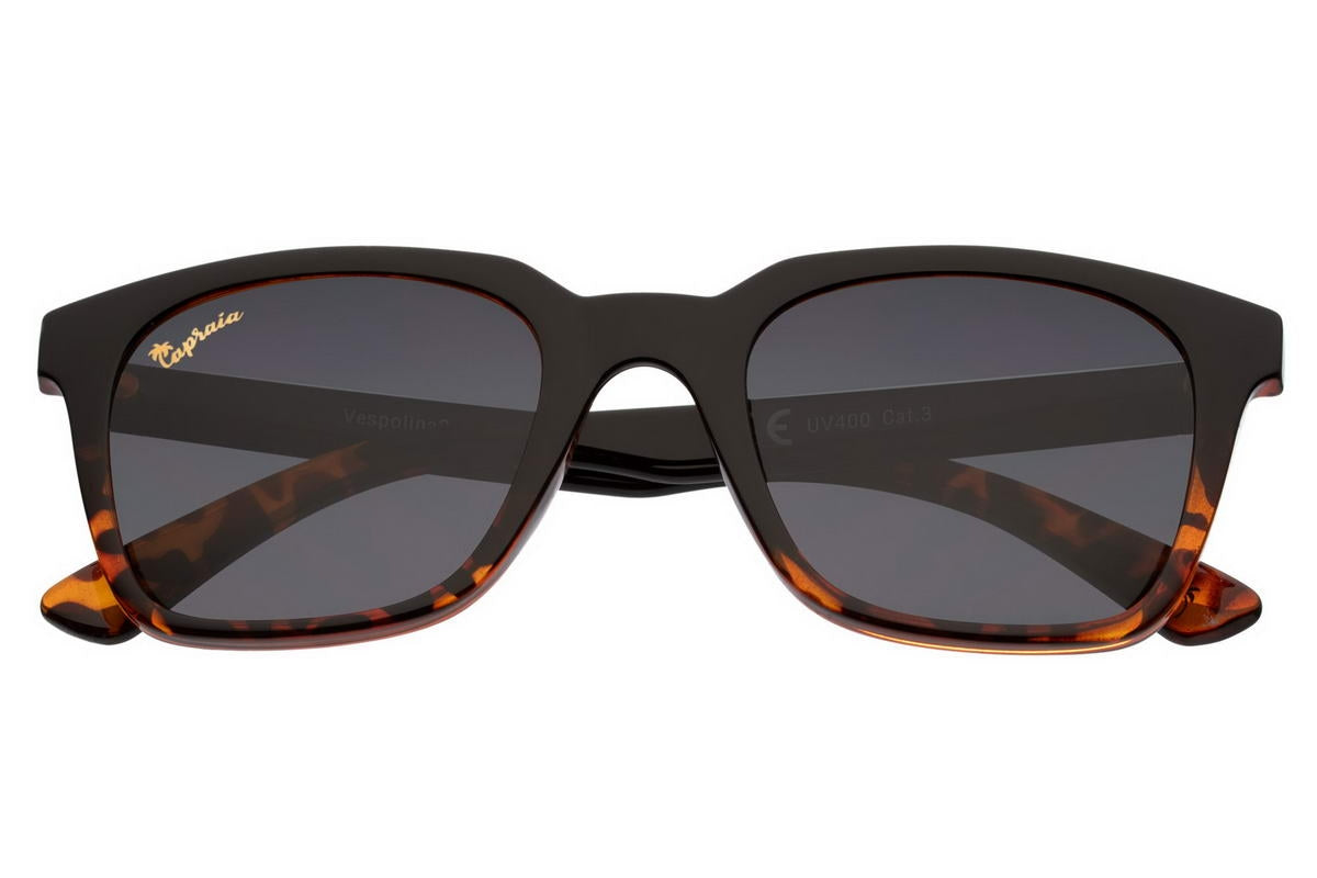 Black Animal Print Wayfarer Sunglass