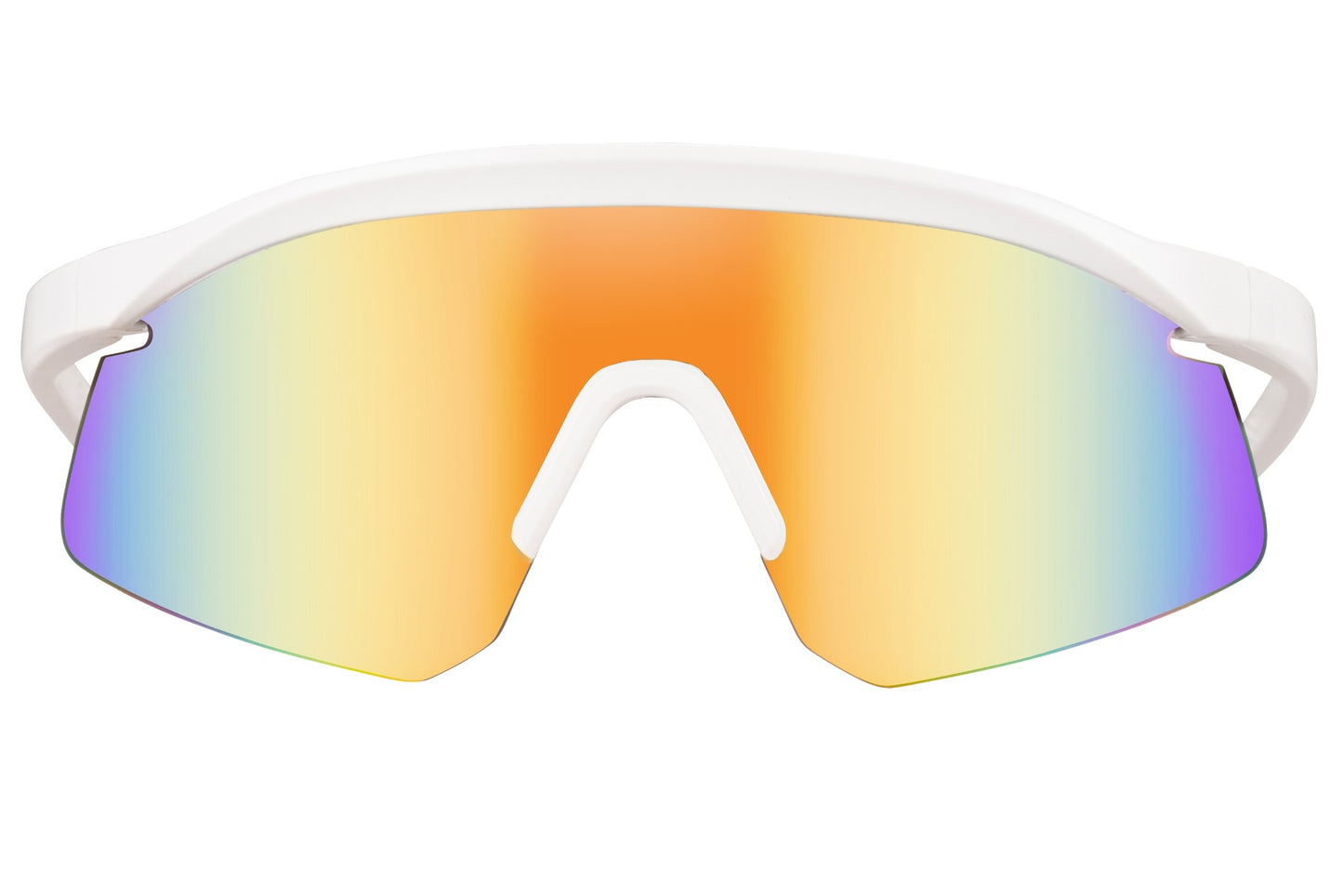 sunglass station white frame gradient lens sports sunglasses