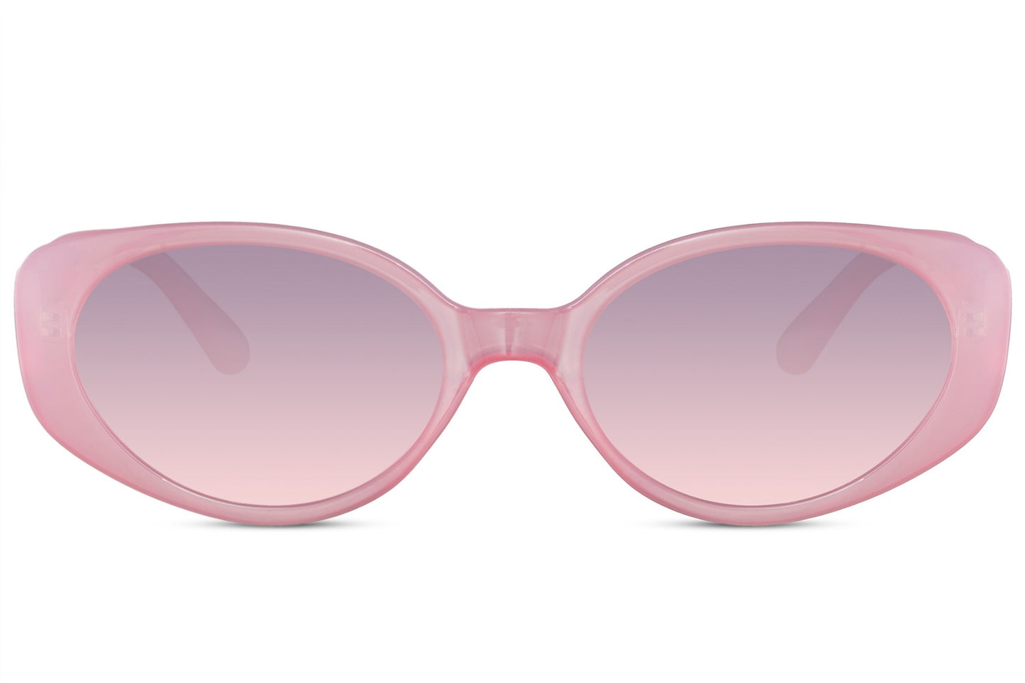 Y2K bold oval sunglasses with pink polycarbonate frame and blush gradient UV protection lens – cute retro Y2K round shades for summer festivals and going out, free delivery across UK and Europe from Sunglass Station
