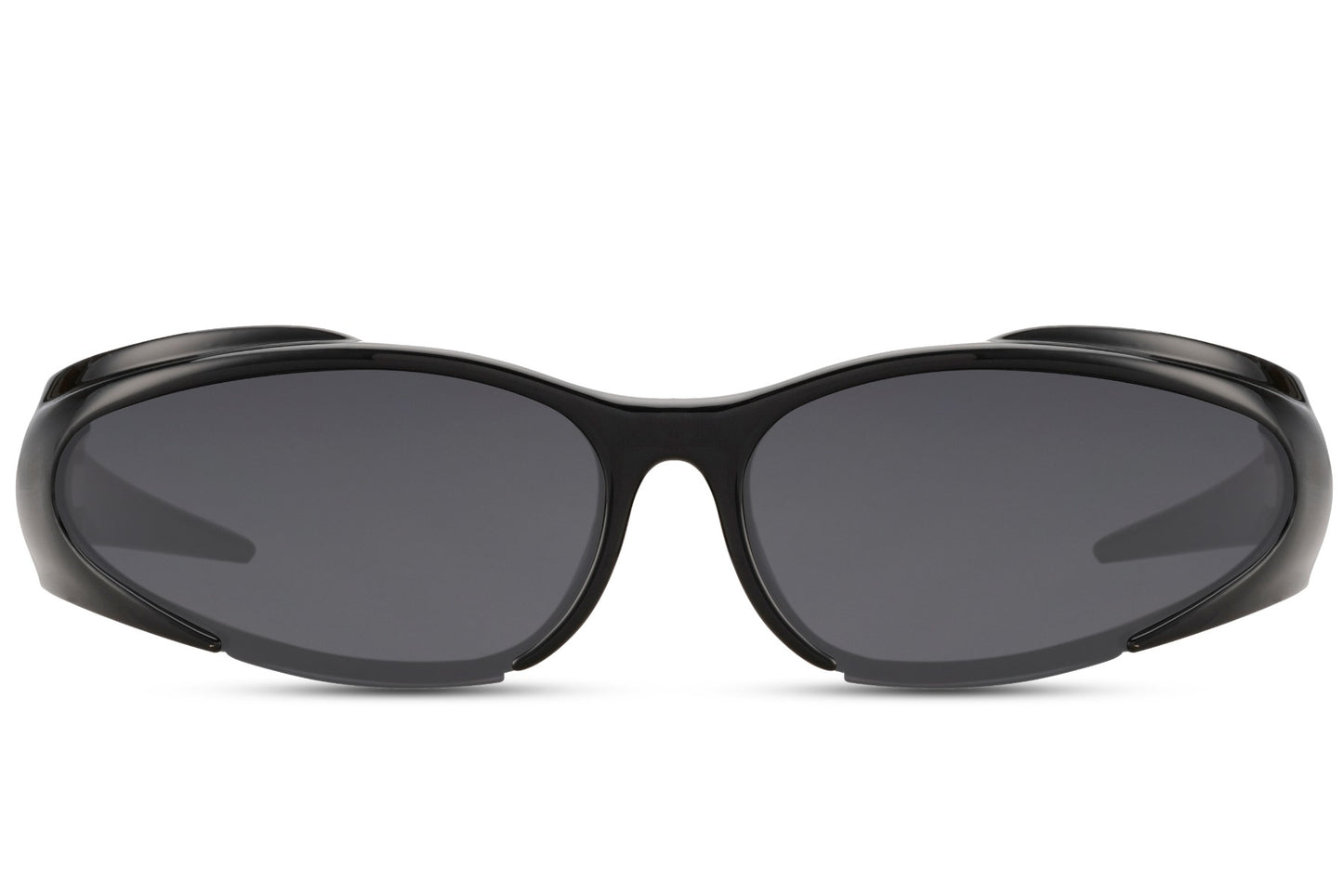 Angled view of bulky black Y2K hip-hop party sunglasses — maximum retro-sport energy for festival crowds, club nights and anyone who dresses like the decade is theirs to reclaim | Sunglass Station