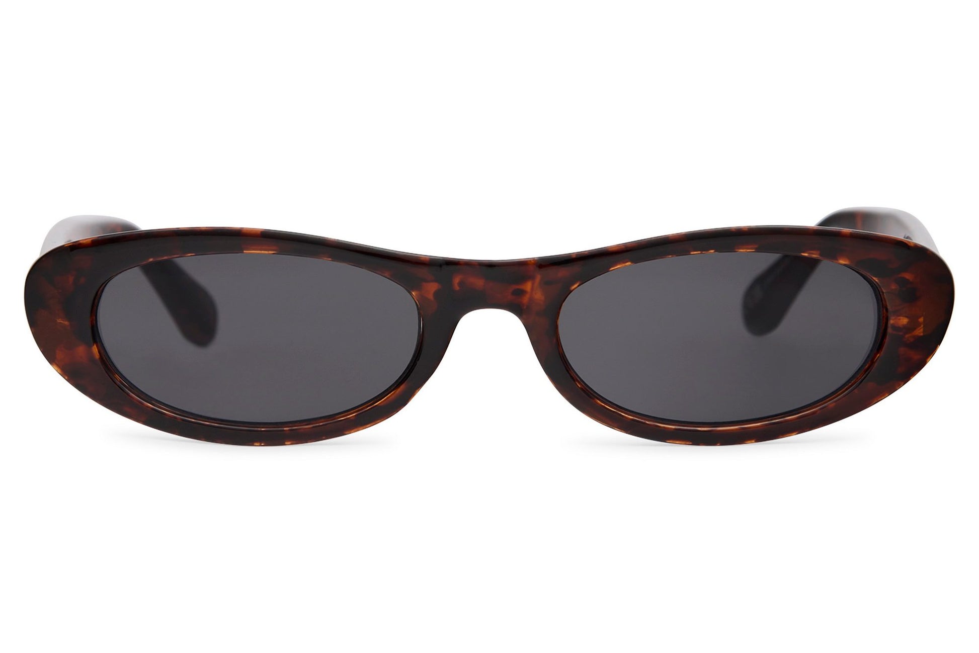Red tortoiseshell thin Y2K party sunglasses for women — retro 90s festival eyewear | Sunglass Station UK & Europe