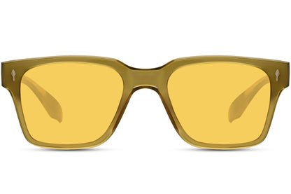 a pair of yellow lens sunglass for men & women a great choice for daytime travel in london